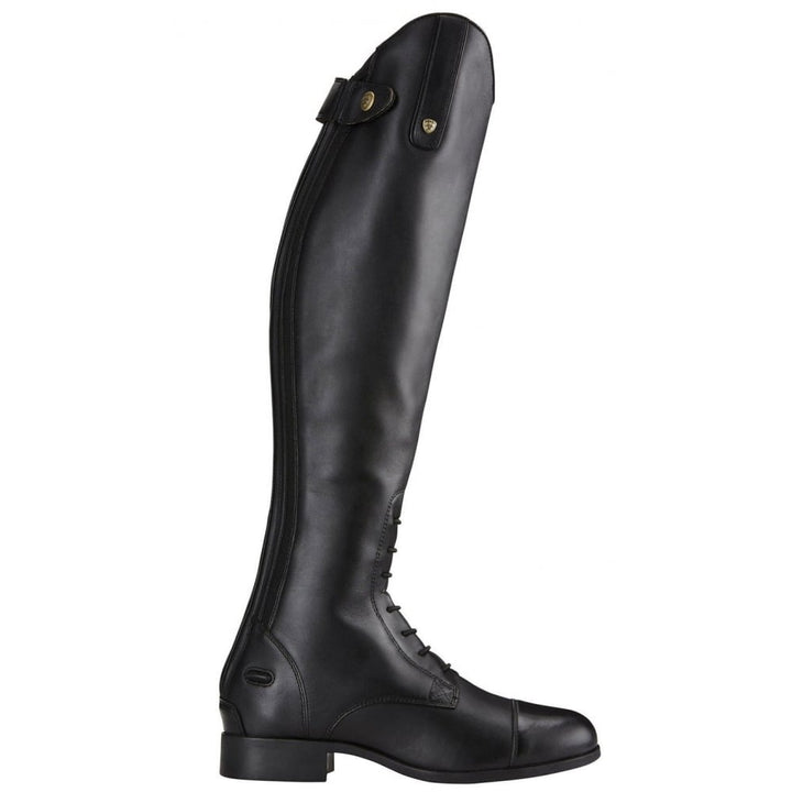 The Ariat Ladies Heritage II Contour Field Zip Tall Boots in Black#Black
