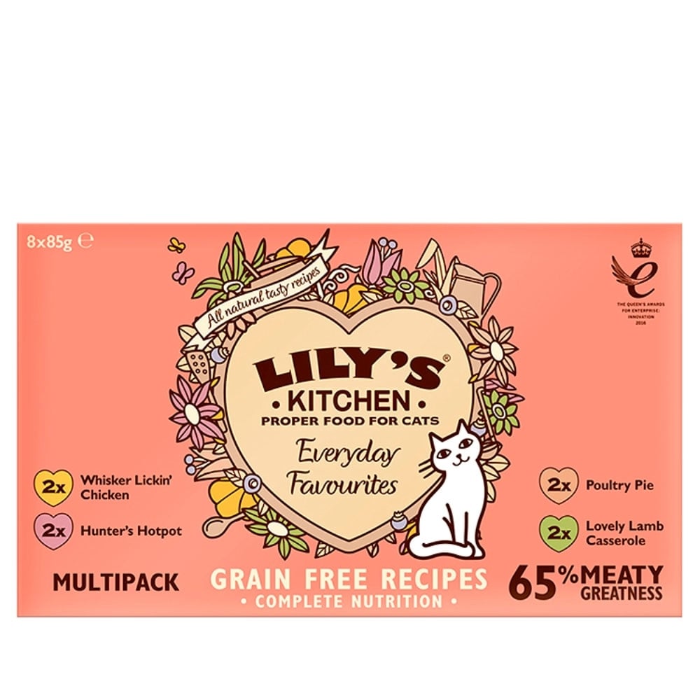 Lilys' Kitchen Grain Free Everyday Favourites Multipack For Cats 8 Pack
