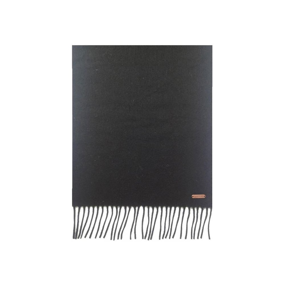 The Hortons Country Plain Scarf in Black#Black