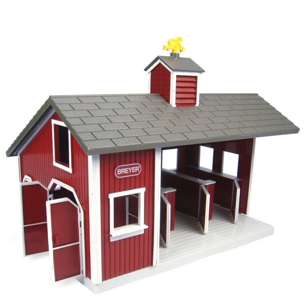 The Breyer Stablemates Red Stable Set in Red#Red