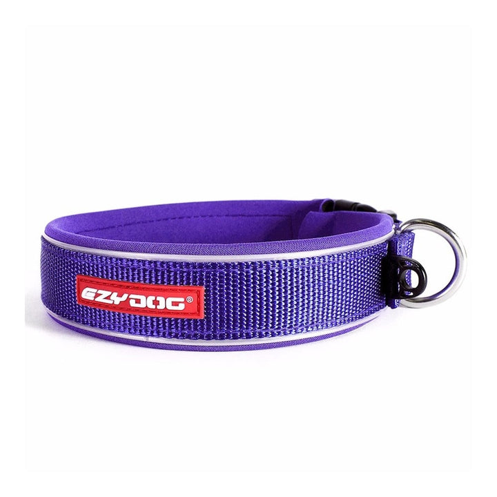 The EzyDog Classic Neoprene Dog Collar in Purple#Purple