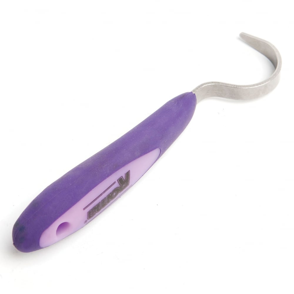 The Roma Soft Touch Hoof Pick in Purple#Purple