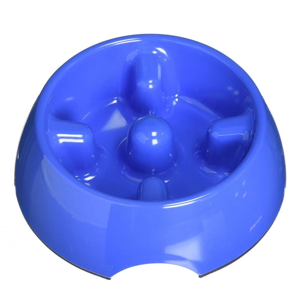 The Dogit Anti Gulping Bowl in Blue#Blue