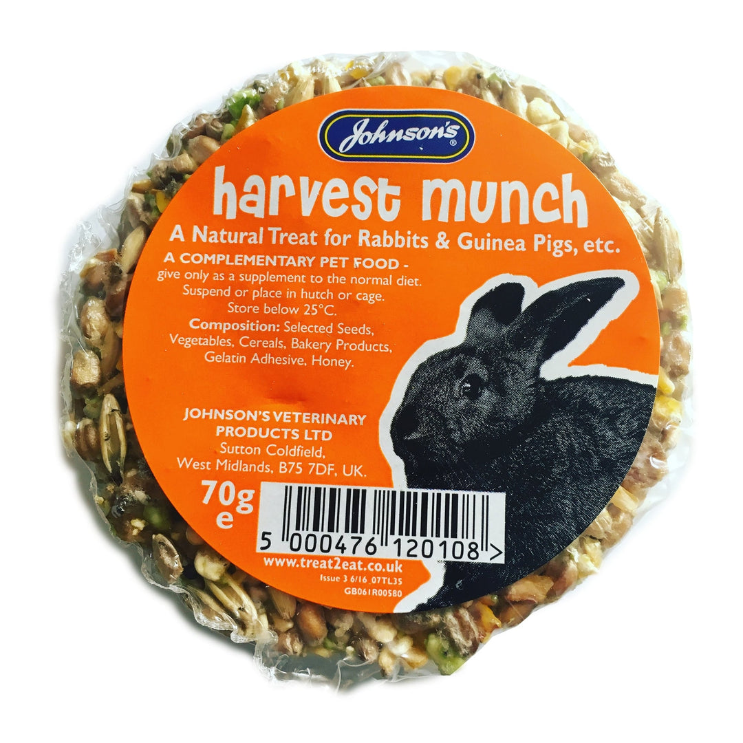 Johnsons Rabbit & Guinea Harvest Munch 70g