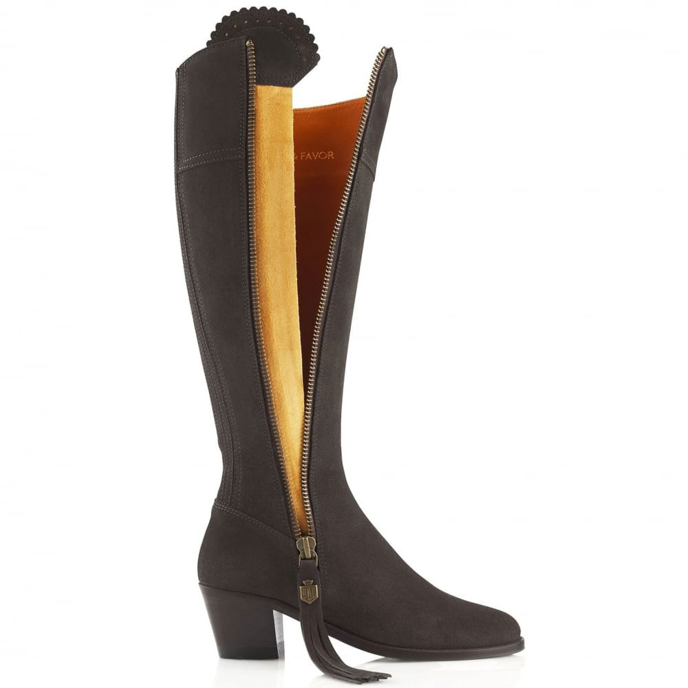 Suede sale riding boots