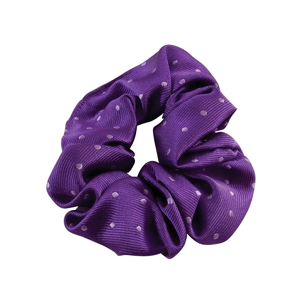 Equetech Polka Dot Scrunchie in Purple#Purple