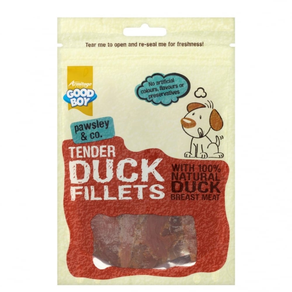 Good Boy Pawsley Tender Duck Fillet Dog Treats 80g