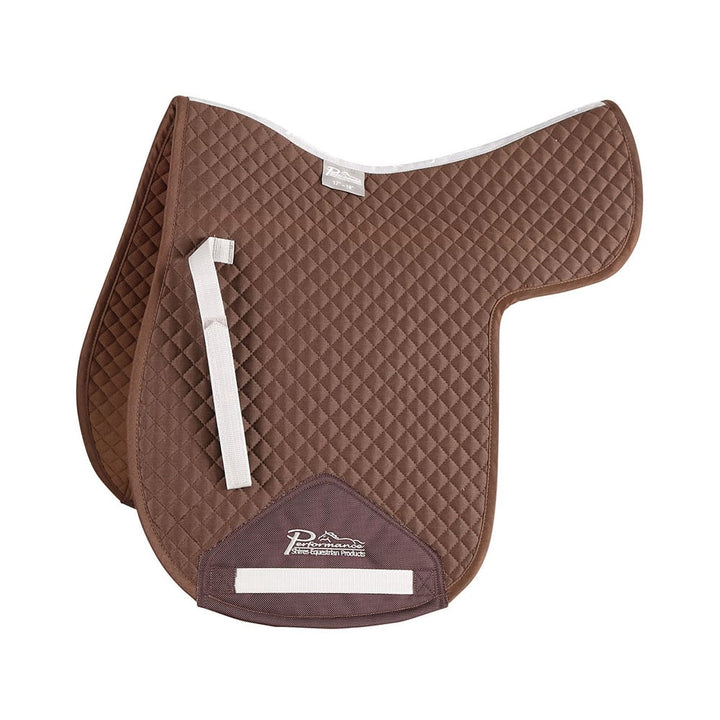 The Shires Performance Cotton Numnah in Brown#Brown