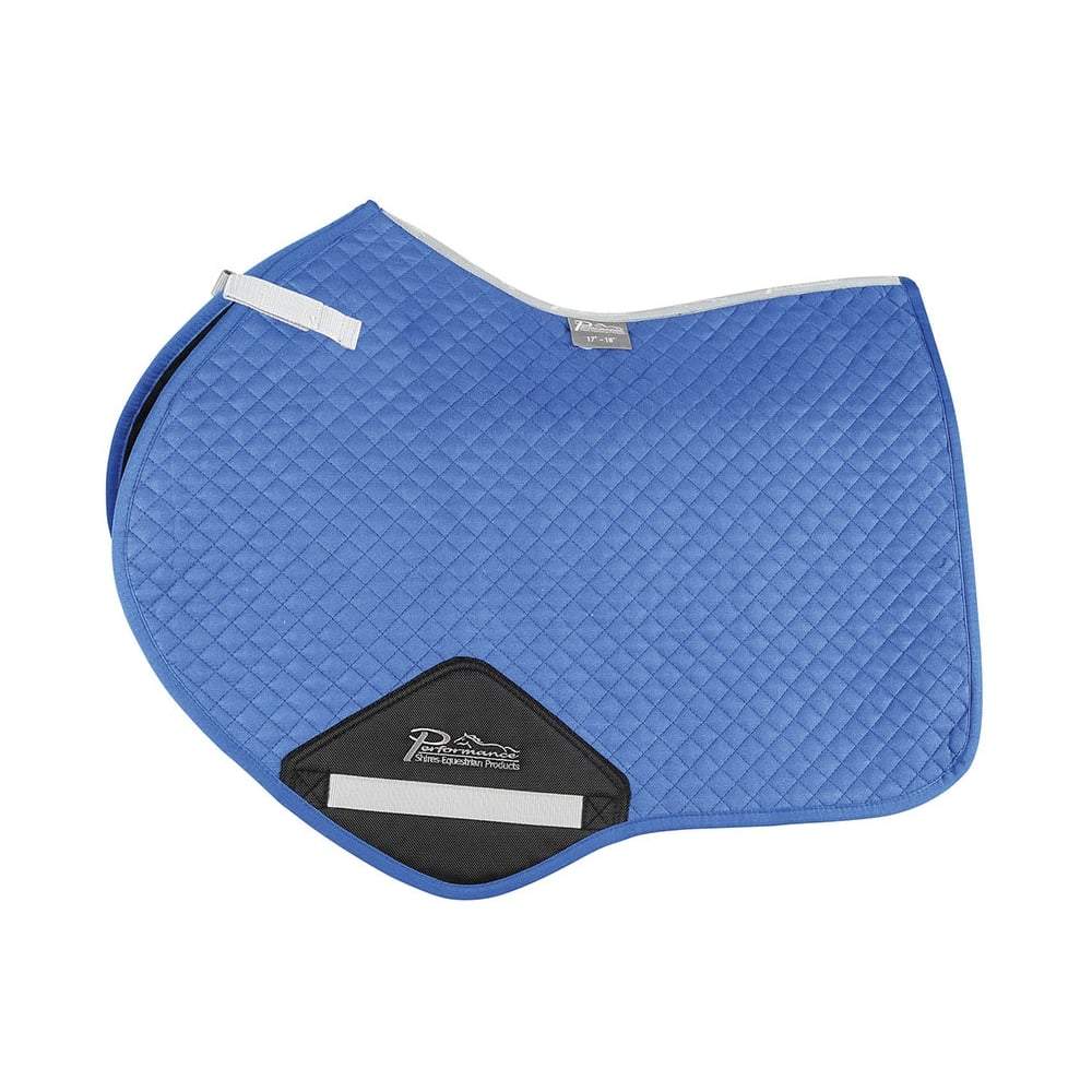 Shires Performance Suede Jumping Saddlecloth in Royal Blue#Royal Blue