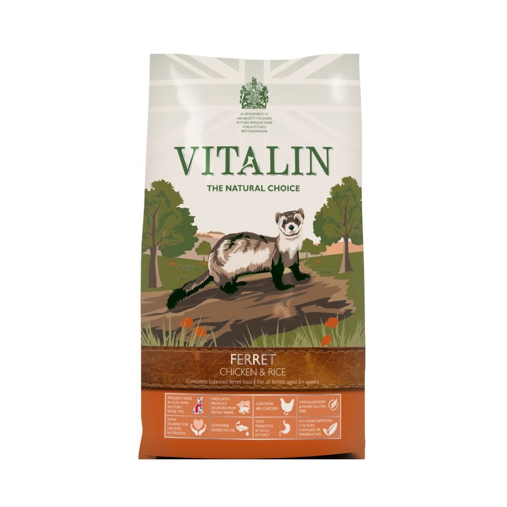 Vitalin Natural Ferret Food with Chicken & Rice 12kg