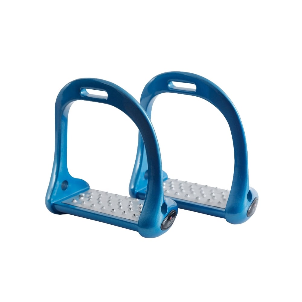 The Premier Equine Jopollo Aluminium Performance Stirrups in Blue#Blue