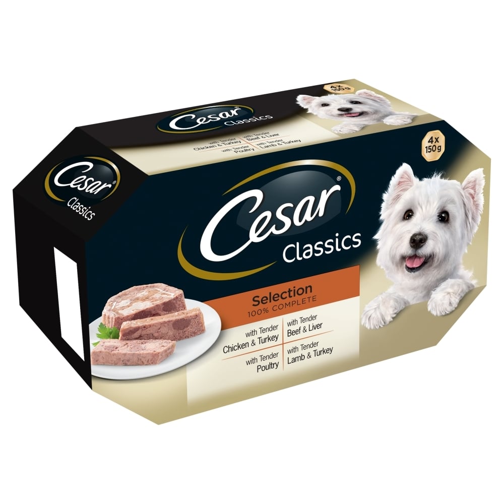 Cesar Classics Mixed Selection Recipes for Dogs (4x150g Trays) 4 x 150g