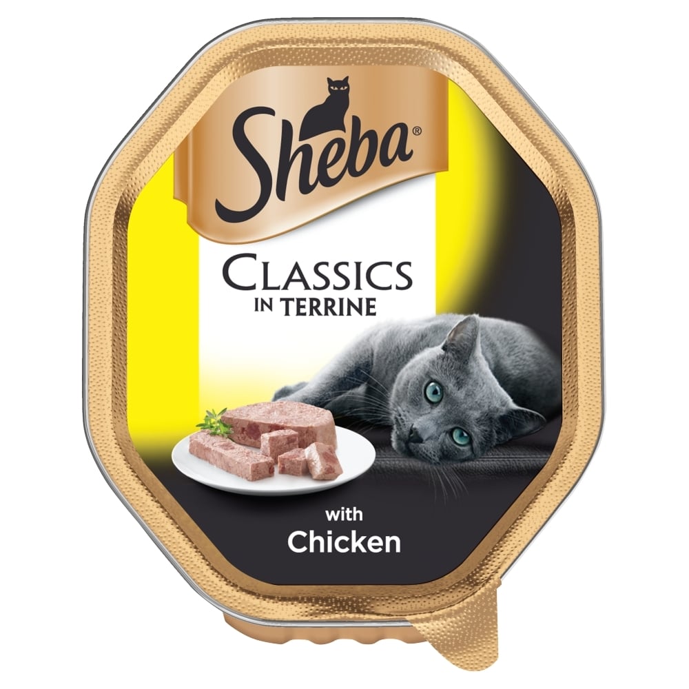 Sheba cat food clearance tins