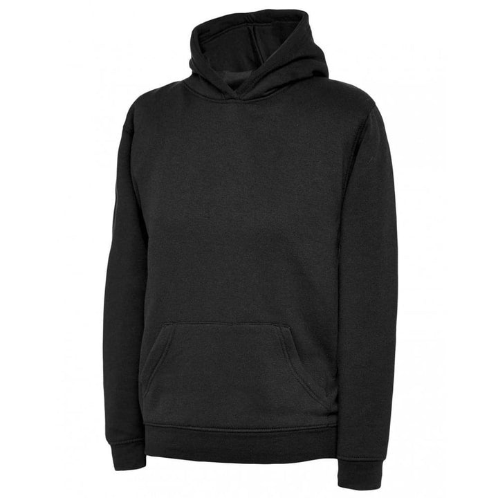 Uneek Childrens Hoody#Black