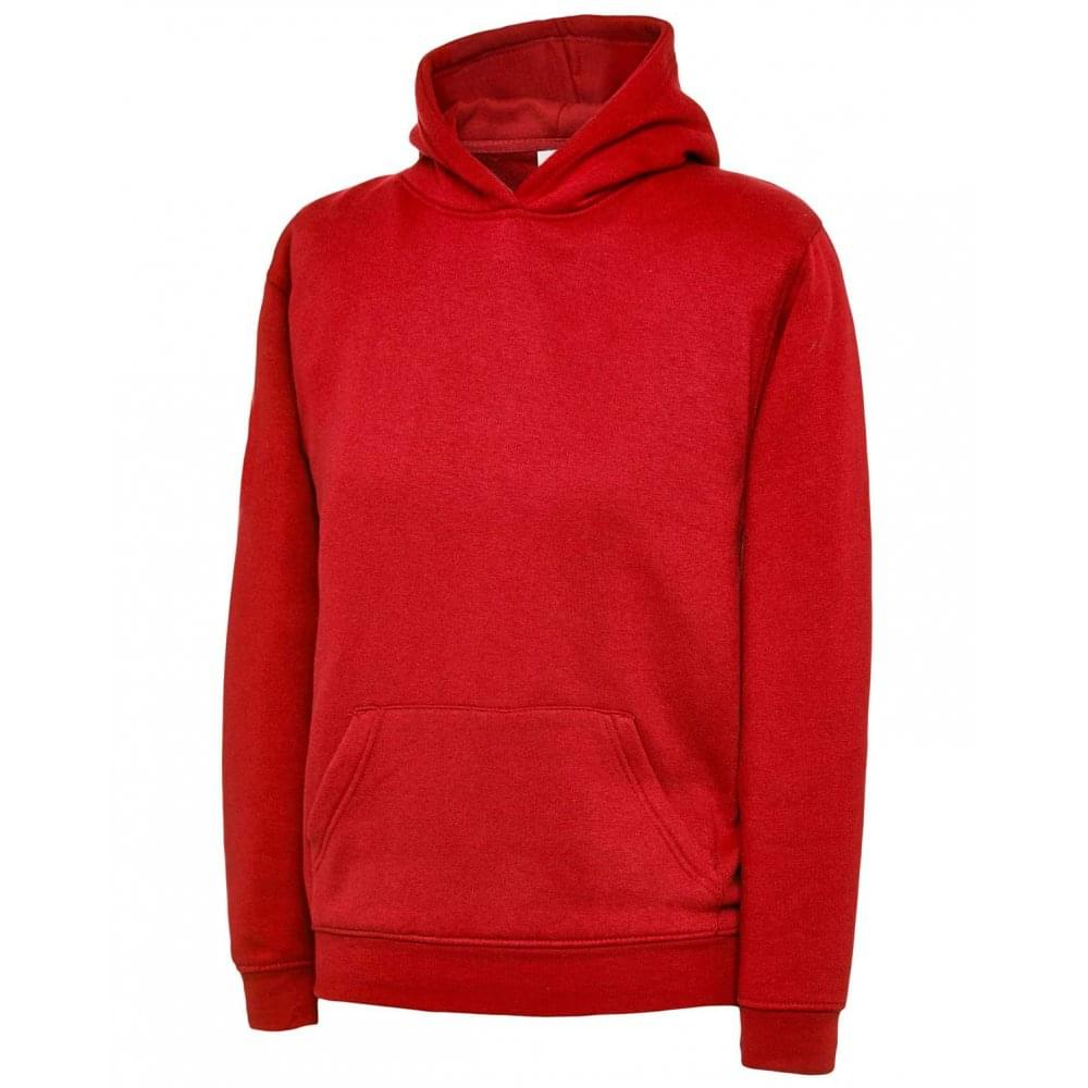 Uneek Childrens Hoody#Red