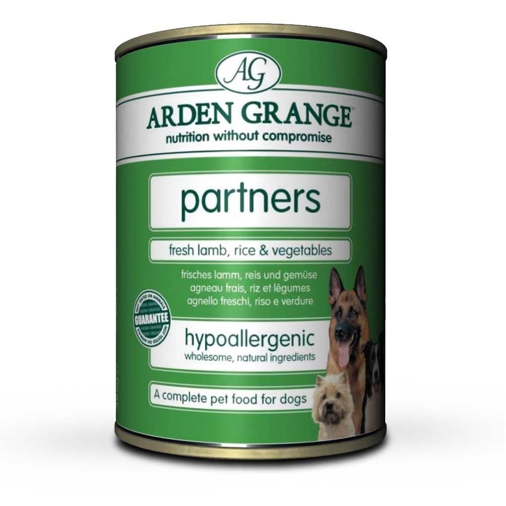 Arden Grange Partners Dog Food with Fresh Lamb & Rice (6x395g Tins)