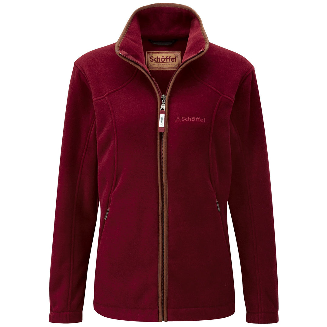 Schoffel Ladies Burley Fleece in Red#Red