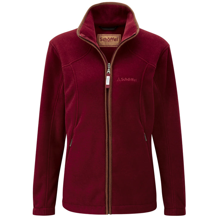 Schoffel Ladies Burley Fleece in Red#Red