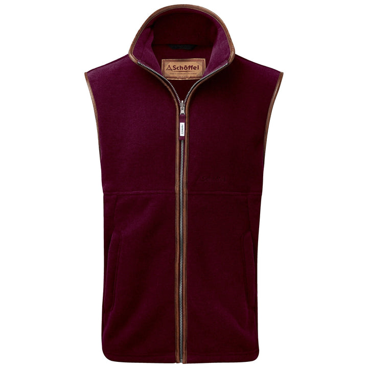 Schoffel Mens Oakham Fleece Gilet in Fig#Fig