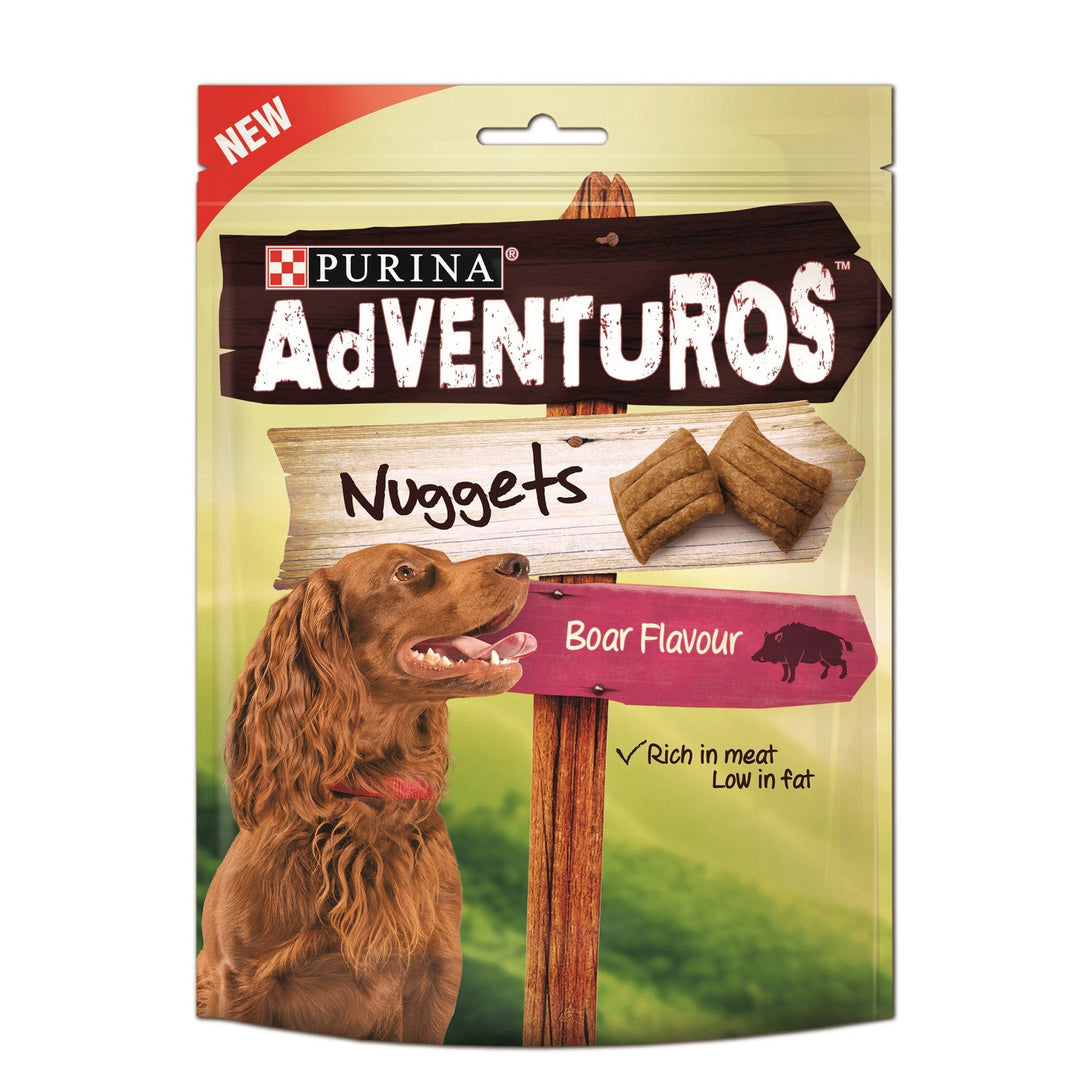 Adventuros Boar Flavour Nuggets Dog Treats 90g