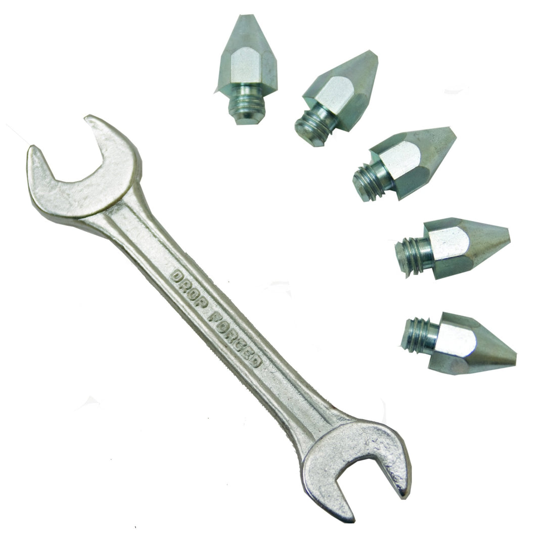 Liveryman Pointed Pack Of 5 Studs With Spanner