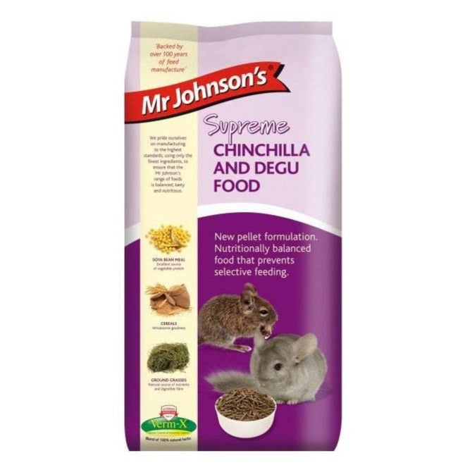 Mr Johnsons Supreme Chinchilla & Degu Food 900g
