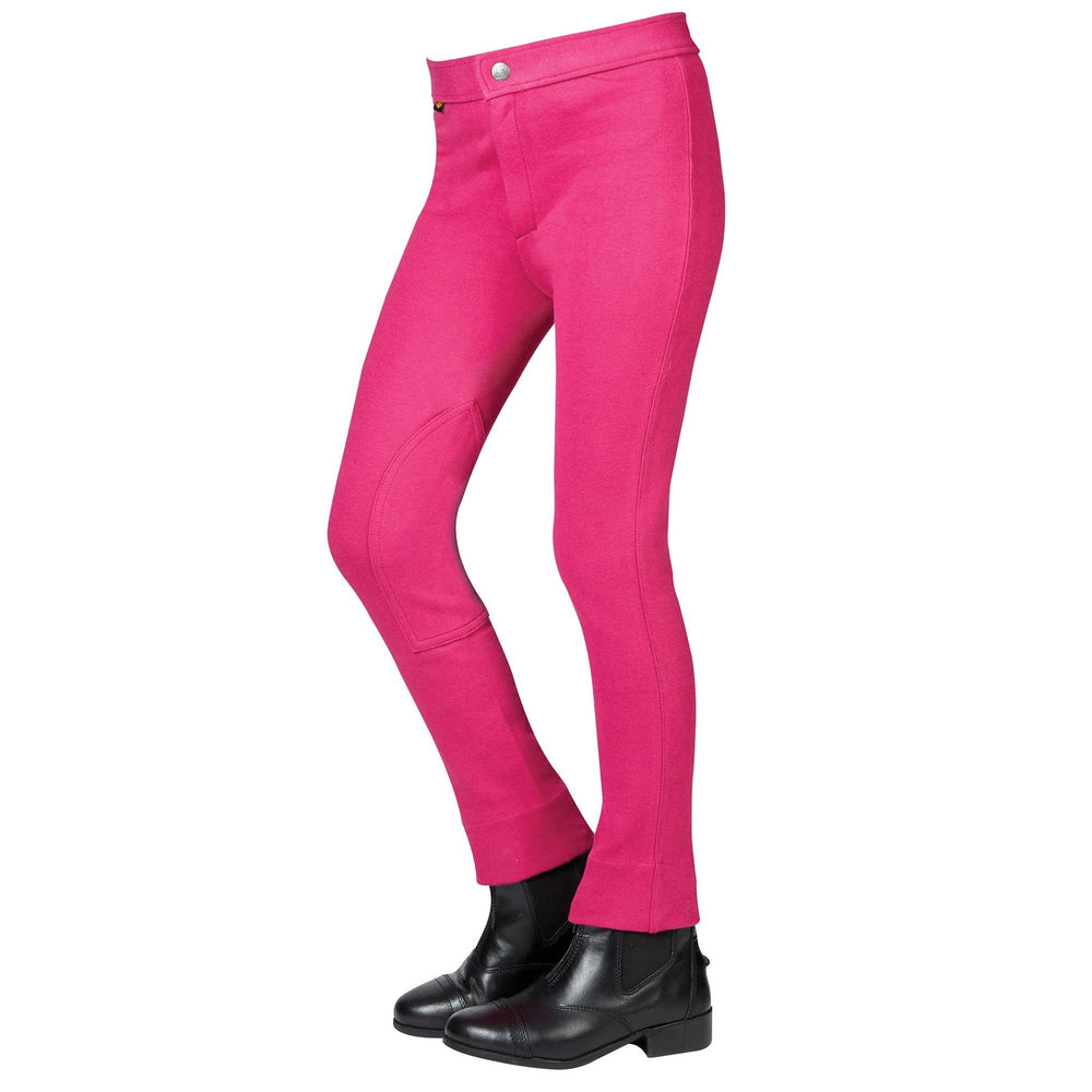 The Saxon Childs Warm Up II Jodhpurs in Pink#Pink