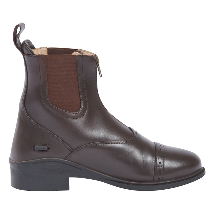 The Dublin Evolution Zip Front Paddock Boots in Brown#Brown