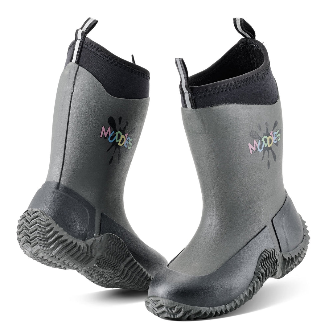 The Grubs Childs Muddies Icicle Wellies in Grey#Grey