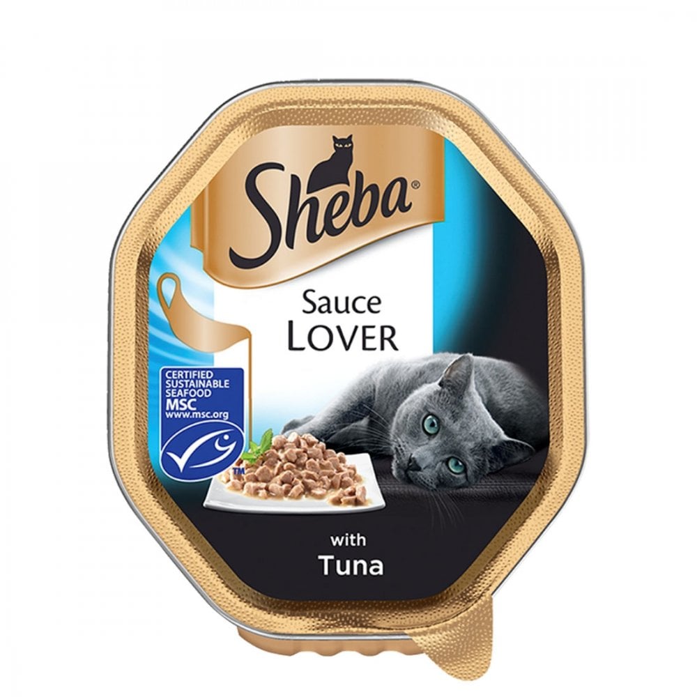 Sheba Sauce Lover with Tuna Cat Food Tray 85g