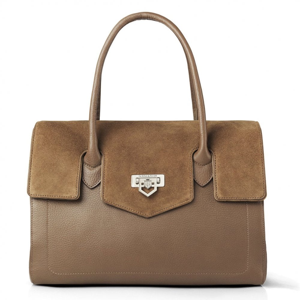 The Fairfax and Favor Ladies Loxley Shoulder Bag in Tan#Tan