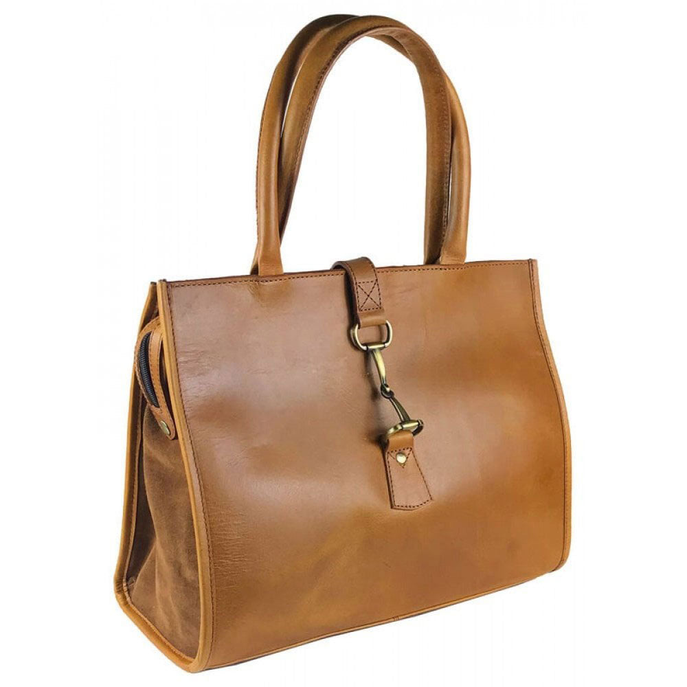 Grays Alice Leather & Suede Snaffle Detail Bag