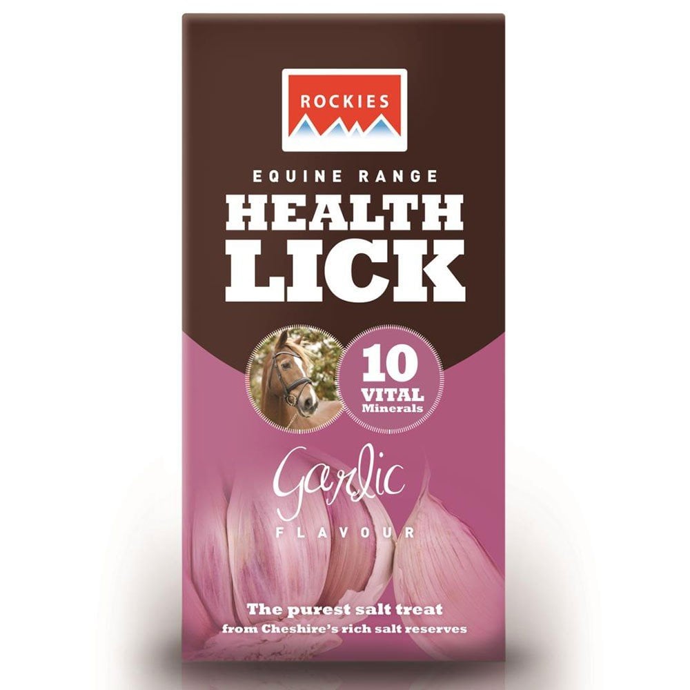 Rockies Garlic Flavour Health Lick 2kg