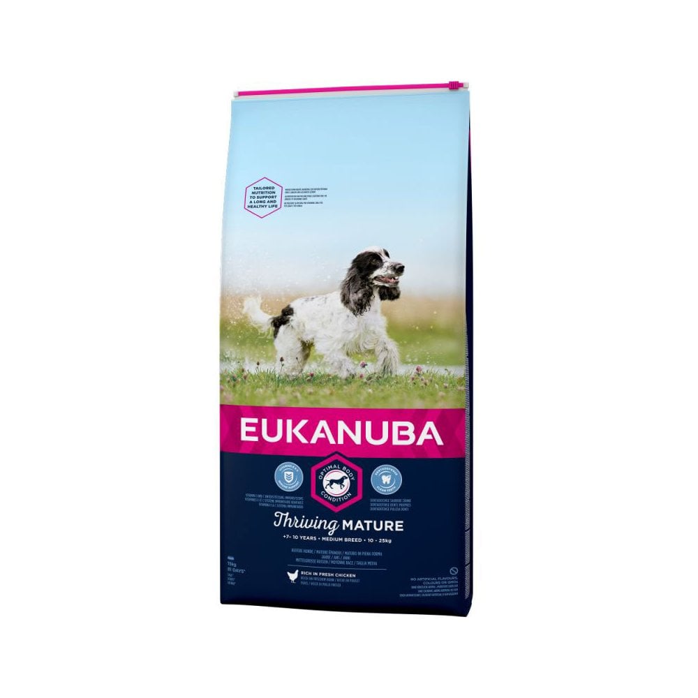 Eukanuba Thriving Mature Medium Breed Dog Food with Chicken 2kg