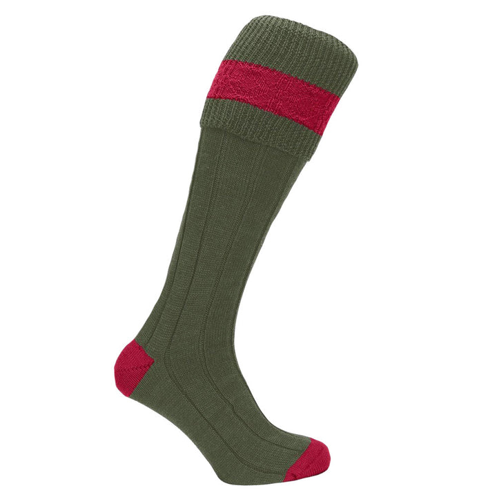 The Pennine Socks The Byron Sock in Green#Green