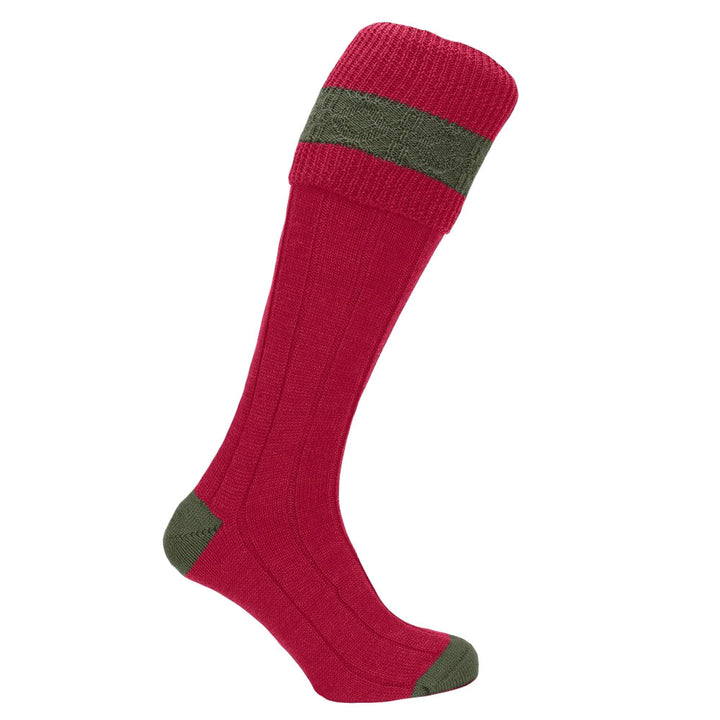 The Pennine Socks The Byron Sock in Red#Red