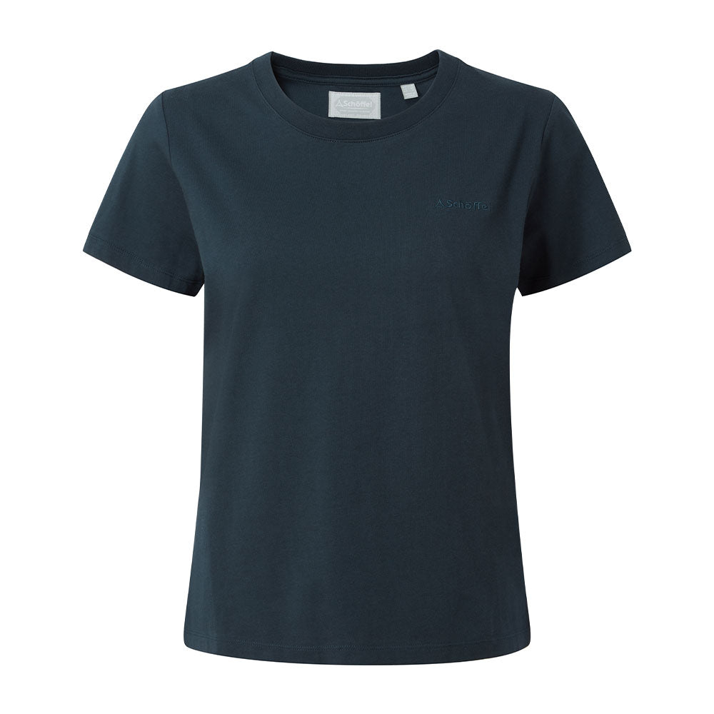 The Schoffel Ladies Tresco T Shirt in Navy#Navy