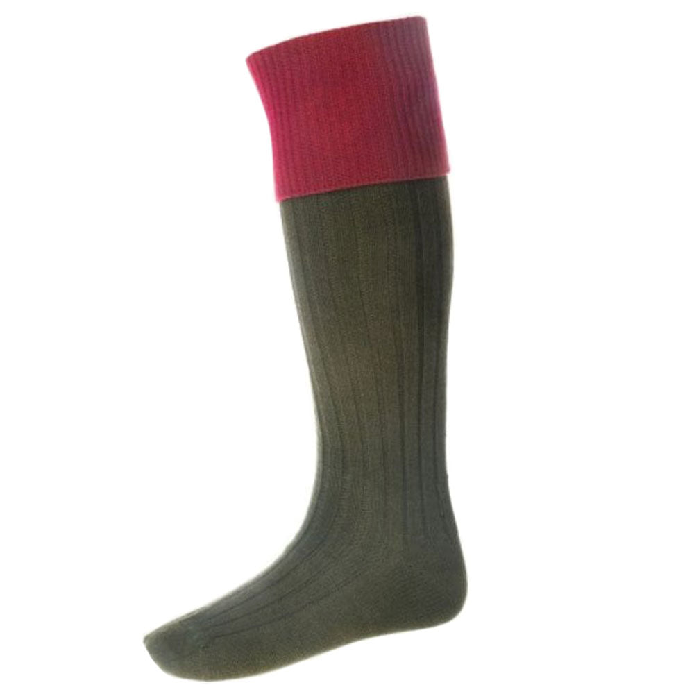 The House Of Cheviot Childs Lomond Sock in Red#Red