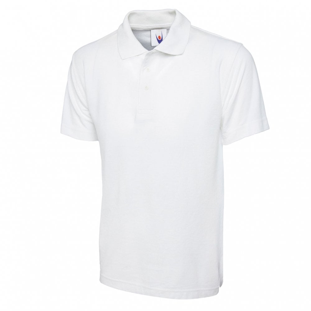 Uneek Adults Classic Polo Shirt#White