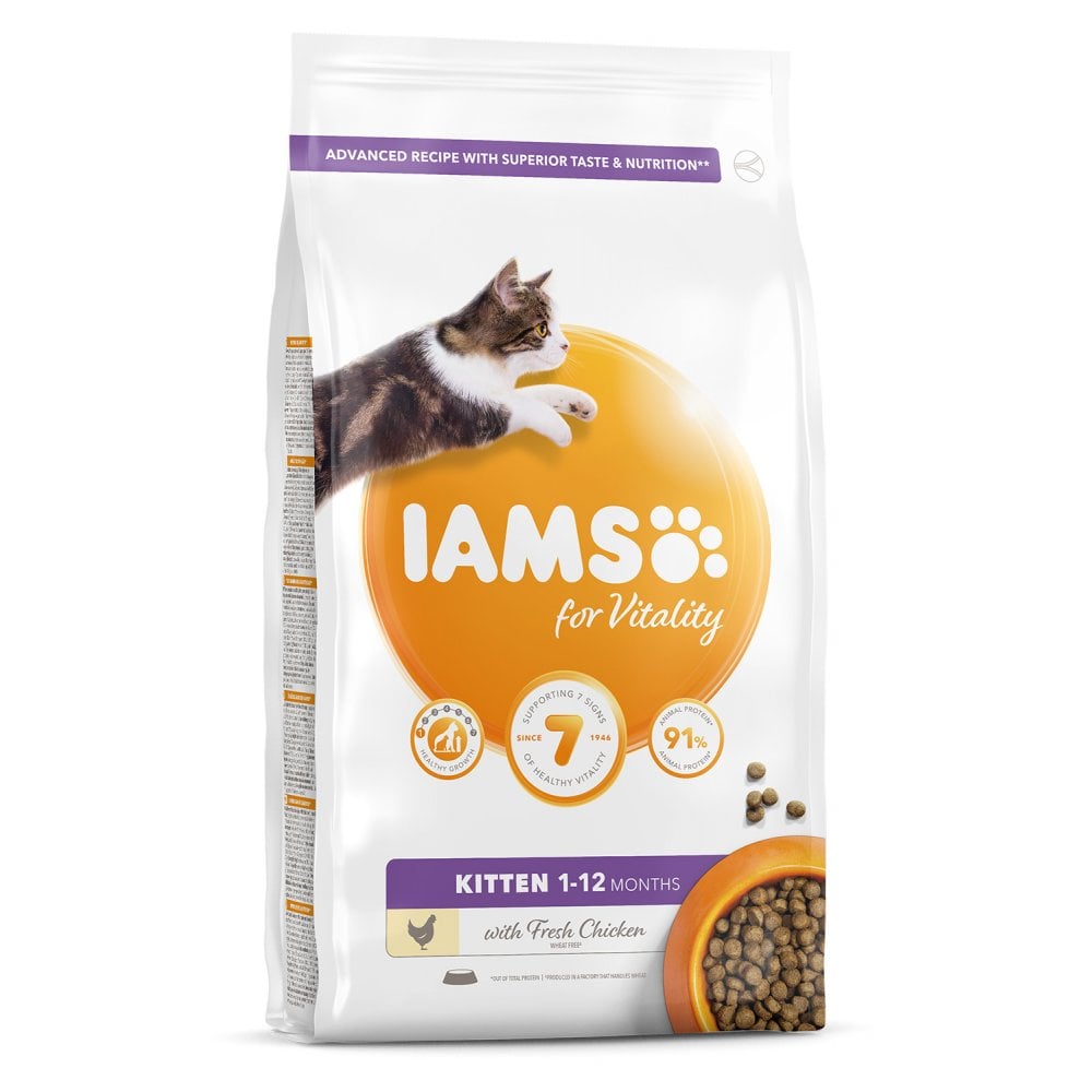 Iams Vitality Kitten Complete Dry Food with Chicken 2kg