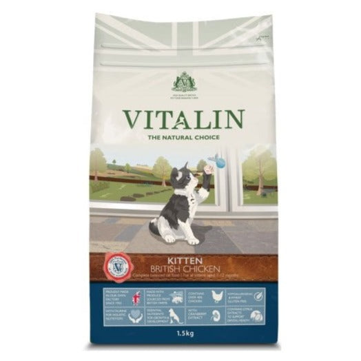 Vitalin Kitten Complete Dry Food with British Chicken 1.5kg