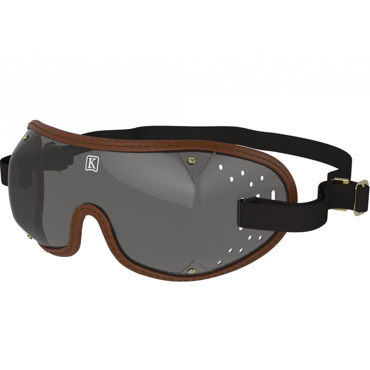 The Kroops Triple Slot Tinted Lens Racing Goggles in Brown#Brown
