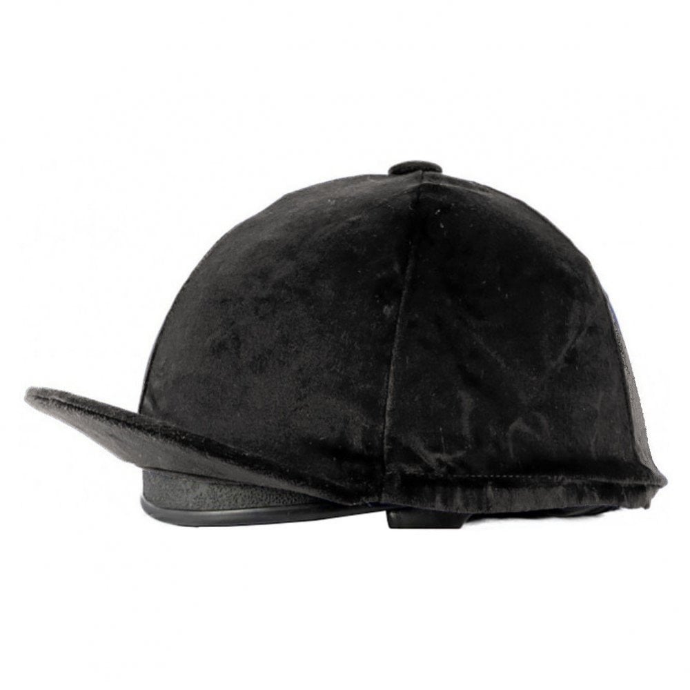 The RaceSafe Velvet Hat Cover in Black#Black