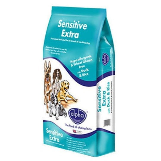 Alpha Sensitive Extra Working Dog Food with Duck & Rice 15kg