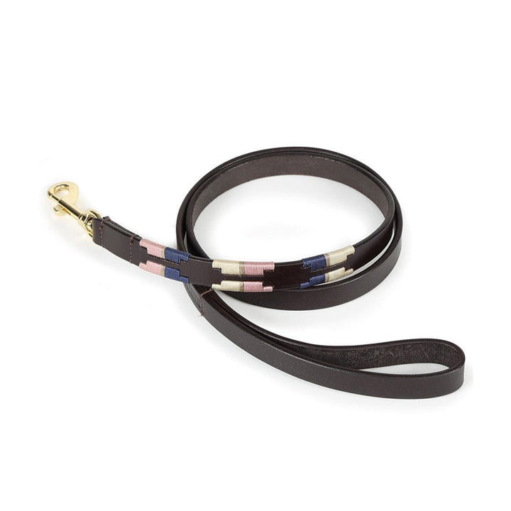 The Digby & Fox Drover Polo Dog Lead in Pink#Pink