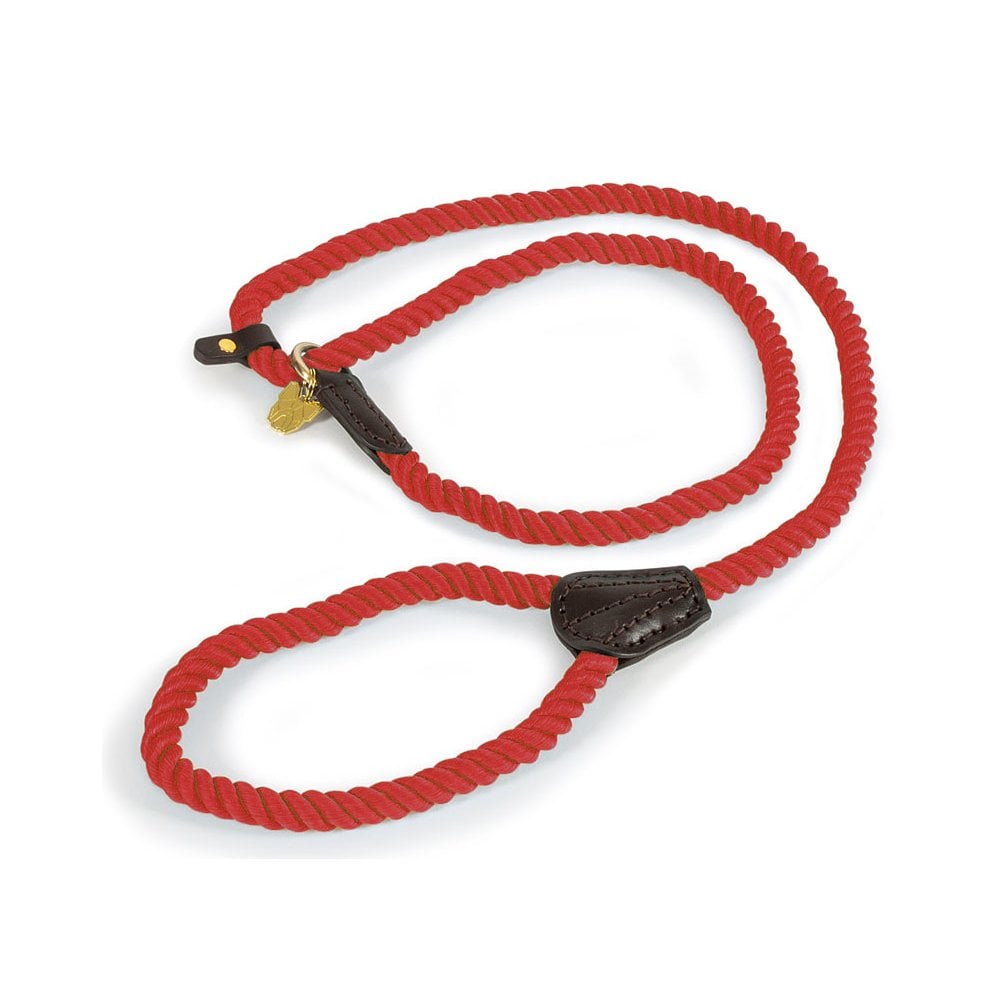 The Digby & Fox Lead Rope Style Slip Lead in Red#Red