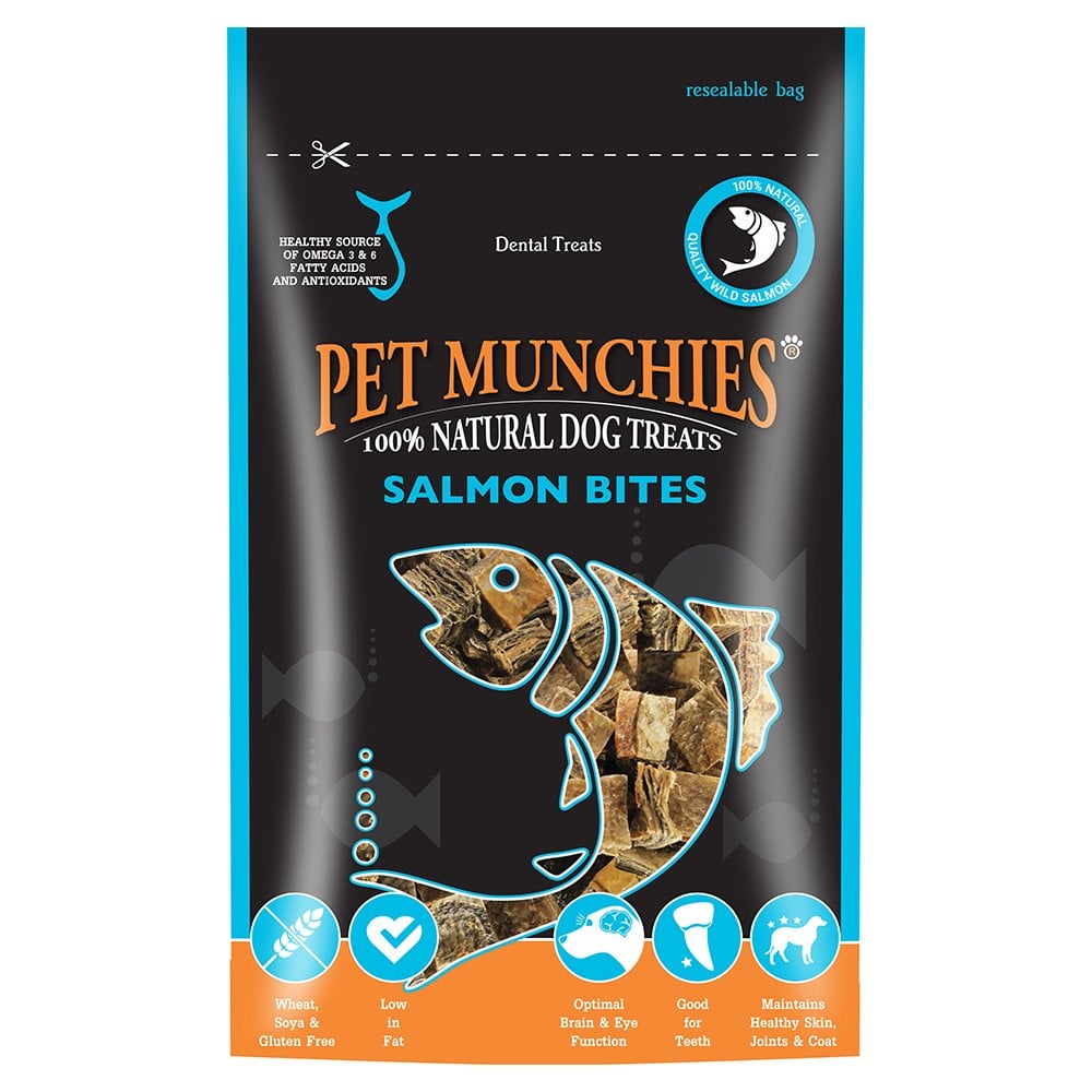 Pet Munchies Salmon Bites Dog Treats 90g