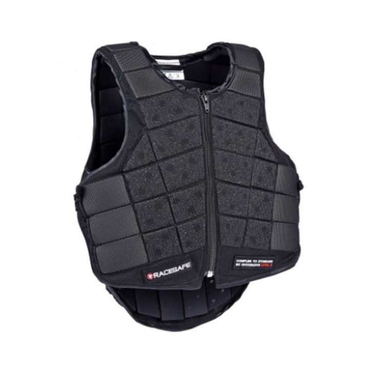 The RaceSafe Jockey Vest Flat Level 2 in Black#Black