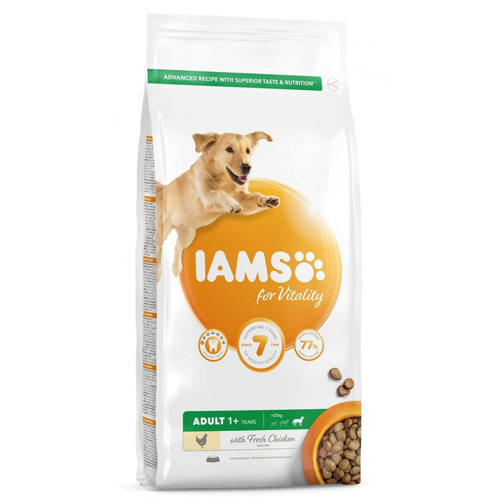 Iams Vitality Large Breed Adult Dog Food with Chicken 12kg