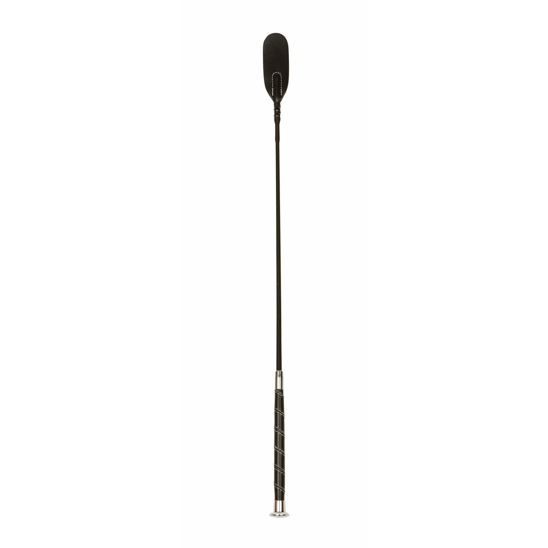 The Dublin Leather Touch Riding Crop in Black#Black